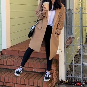 Uniqlo Wool-Blend Camel Coat